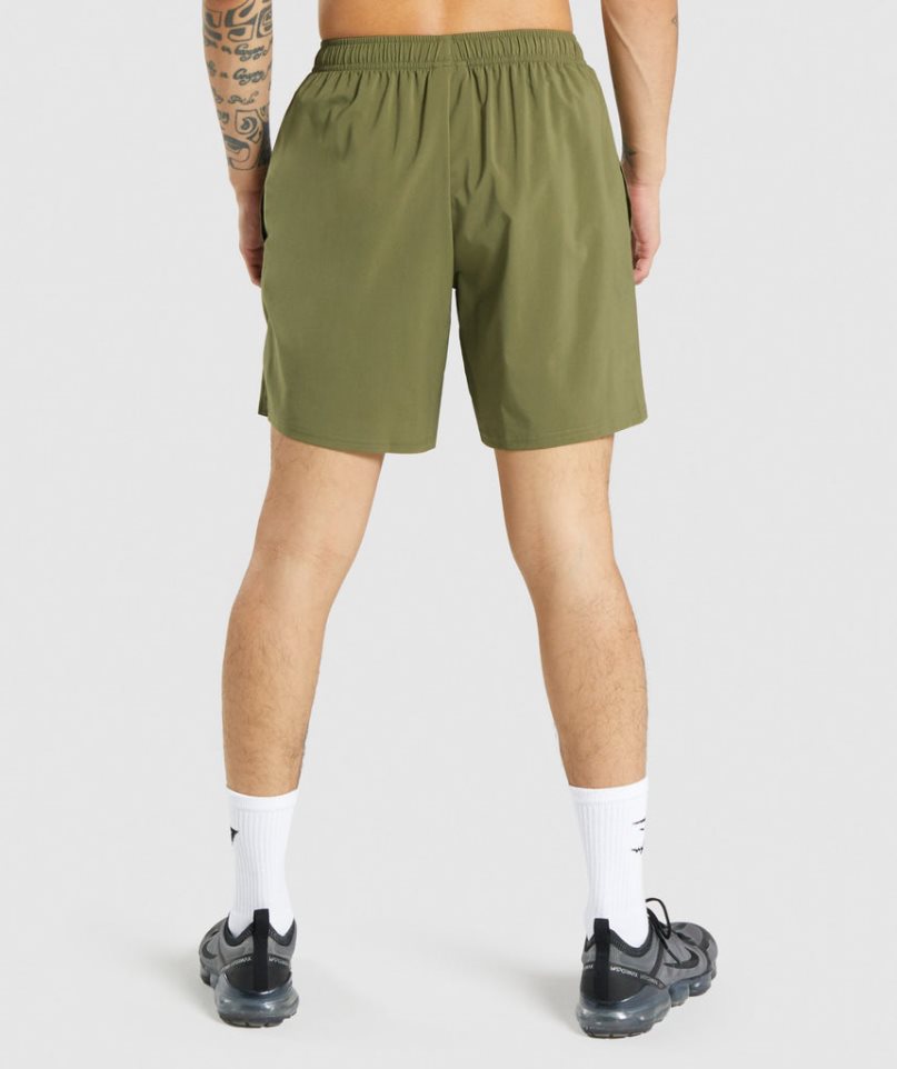 Men's Gymshark Arrival Shorts Olive | NZ 2TPKFI